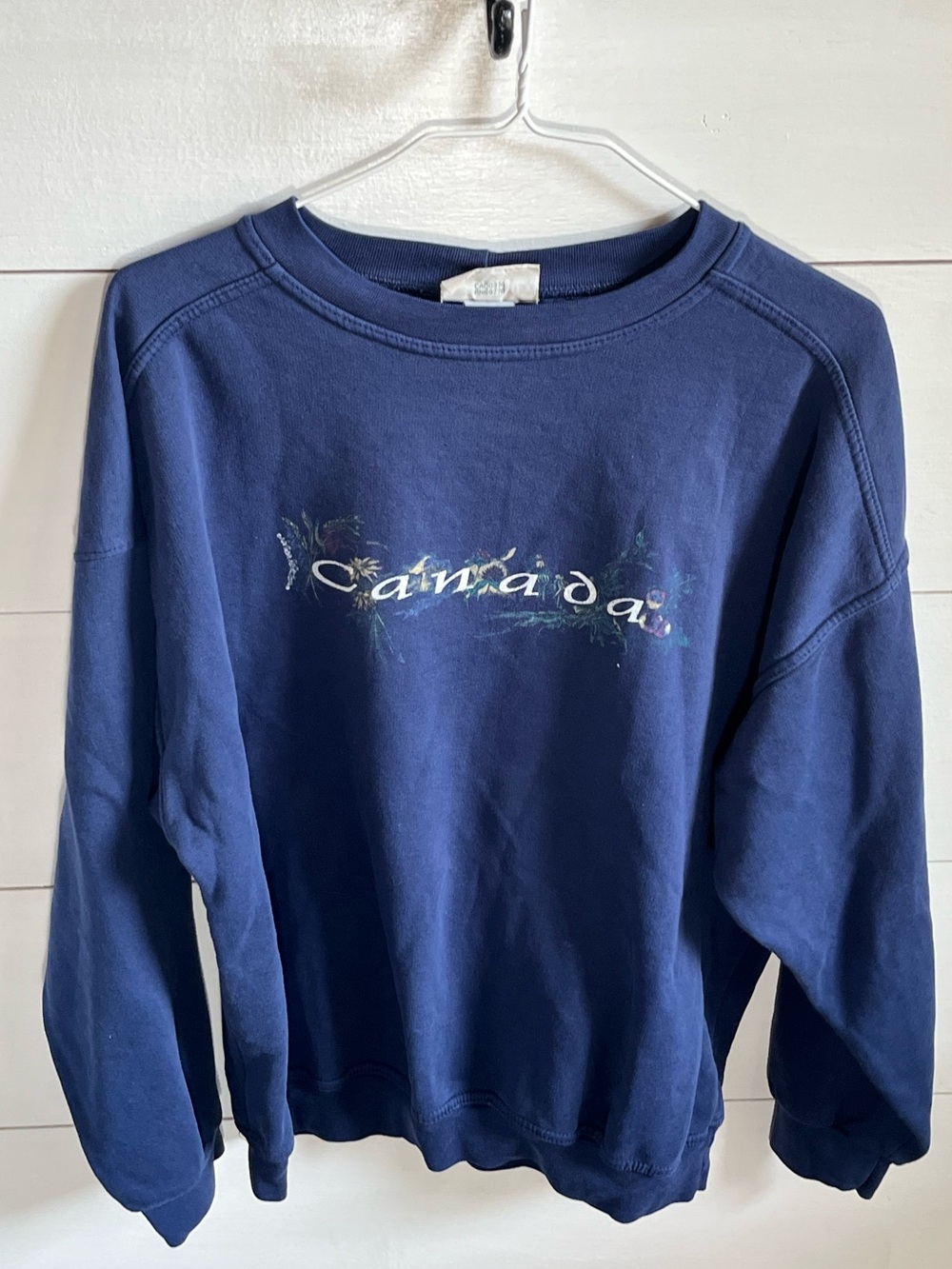 Northern Reflections Navy Crewneck Sweatshirt with Subtle Script